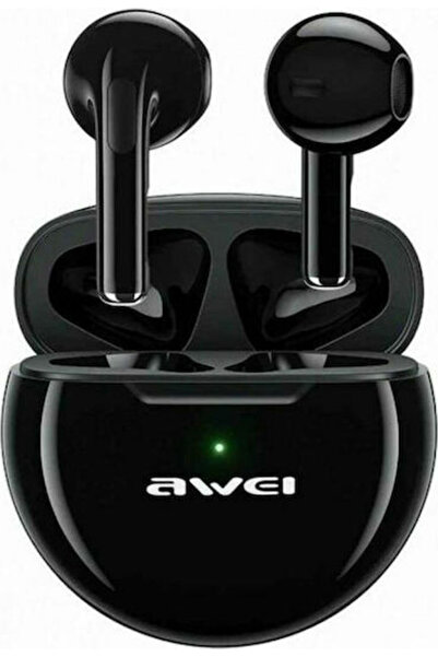 AWEI T17 Ακουστικά Bluetooth Handsfree με Θήκη Φόρτισης Μαύρα
