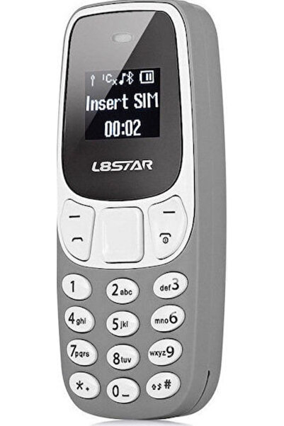 Other L8STAR BM10 Μίνι Κινητό Τηλέφωνο Διπλής SIM με Πλήκτρα Γκρι