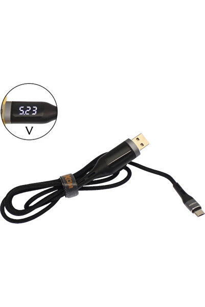 MOXOM Καλώδιο USB 2.0 σε micro USB μήκους 1μ με LED (MX-CB39)
