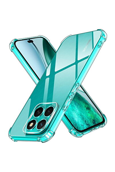 Techsuit Husă pentru Honor X8c - Silicon transparent antișoc - Transparentă