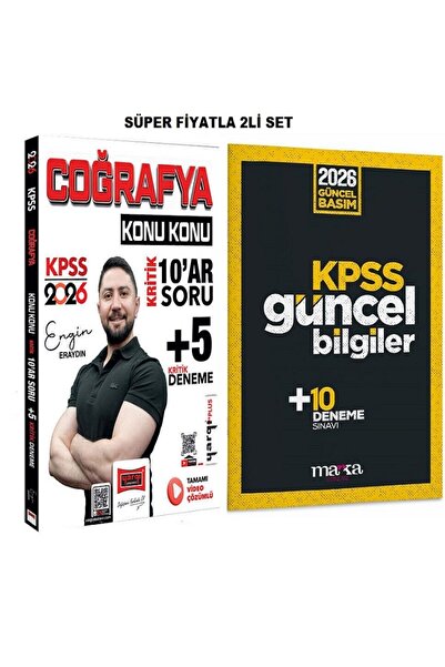 Kurul Yayıncılık ENGİN ERAYDIN 2026 KPSS Coğrafya Konu Konu Kritik 10 ar Soru...