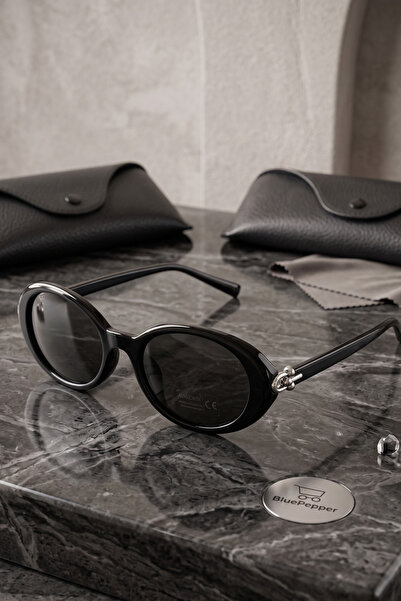 BluePepper Toffy V2 Oval Bone Frame Sunglasses with Accessory Handle Stylish ...