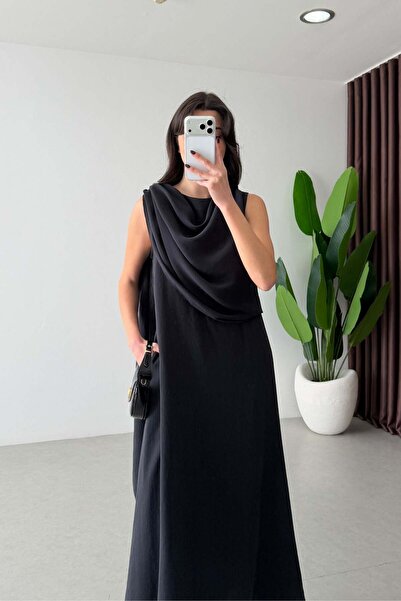 manana fashion Special Design Modal Stylish Long Dress with Shawl