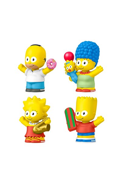 mattel Fisher-Price Little People Licențiat de colecție The Simpsons 4 Figuri...