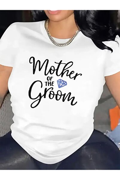 1001moda Lightweight Durable Short-Sleeve Tee The Groom'S Mother, Perfect Wed...