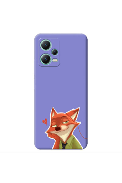 Other Xiaomi Redmi Note 12 Pro 5G Valentines 15 Purple Colored Silicone TPU Θήκη