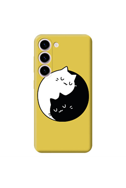 Other Samsung S23 Plus Bundle of love Yellow Colored Silicone TPU Θήκη