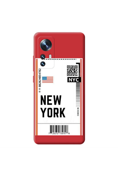 Other Xiaomi Mi 12 New York NYC Red Colored Silicone TPU Θήκη