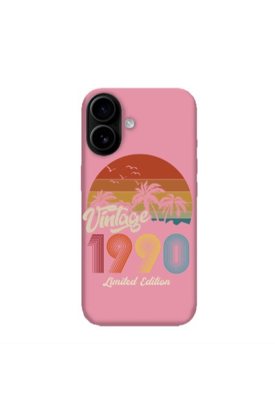 Other Apple Iphone 16 plus Vintage Pink Colored Silicone TPU Θήκη