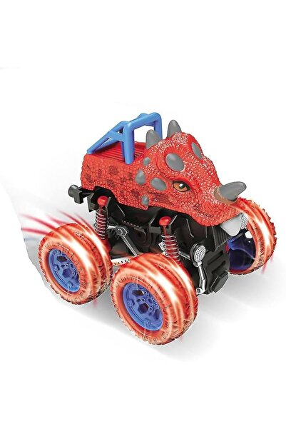 D-Power Inertia Dinosaur Fleet Toy | Stunt Car, No Batteries, 3+