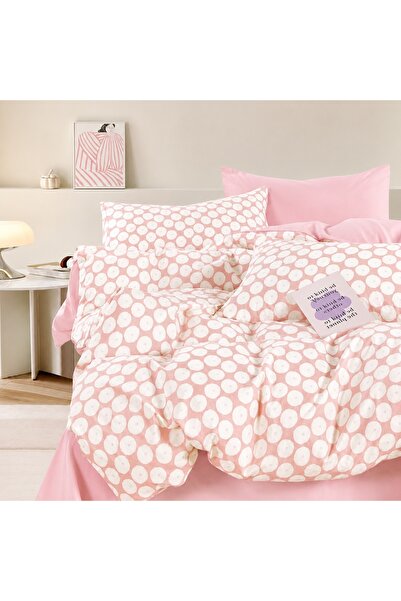 CHIRASO Set Lenjerie Pat CHIRASO, Bumbac, 4 Piese, Cearceaf cu ELASTIC 180x20...