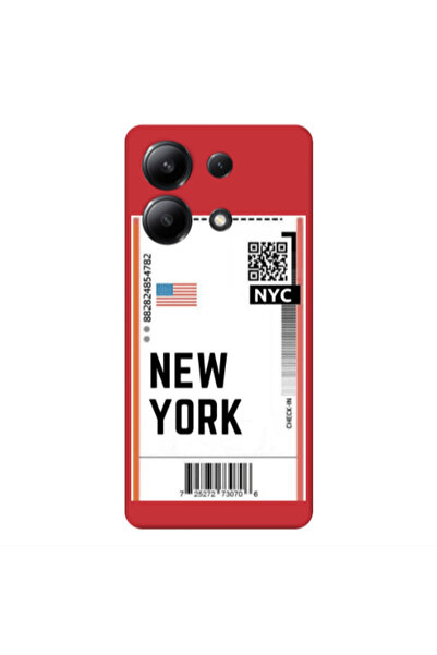 Other Xiaomi Redmi Note 13 4G New York NYC Red Colored Silicone TPU Θήκη