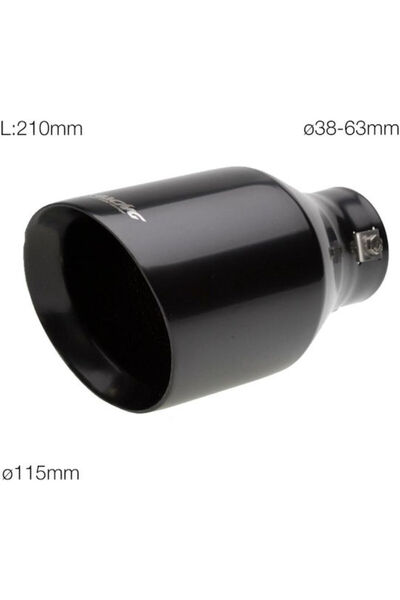 Simoni Racing Exhaust Muffler for Universal 115mm Μαύρη Code: SRTRX/20N