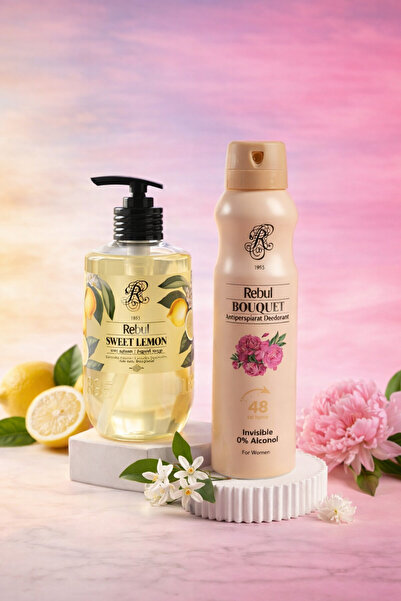 Rebul SWEET LEMON DUŞ JELİ 500ML + DEO BOUQET 150ML (2 Lİ ÜRÜN)