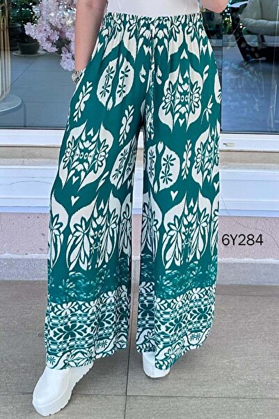 İnce Topuk Casual Viscose Trousers 6Y284