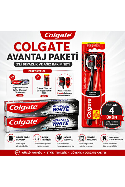 Colgate Advanced White Charcoal Avantaj Paketi