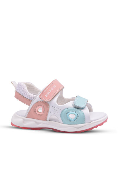 kids A more Sandale Fish pentru fete, cu dublu velcro, culoare mentă