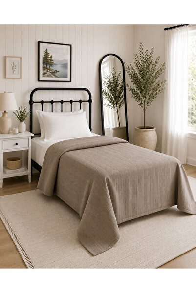 vanillasoft Vanilla Soft Double 100% Cotton Pique Bedspread 160X220Cm Waffle ...