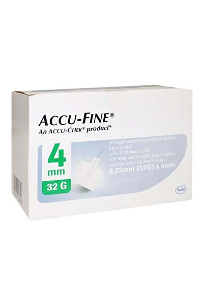 Roche ACCU-FINE 0.25MM*32G*4MM NEEDLE 100S