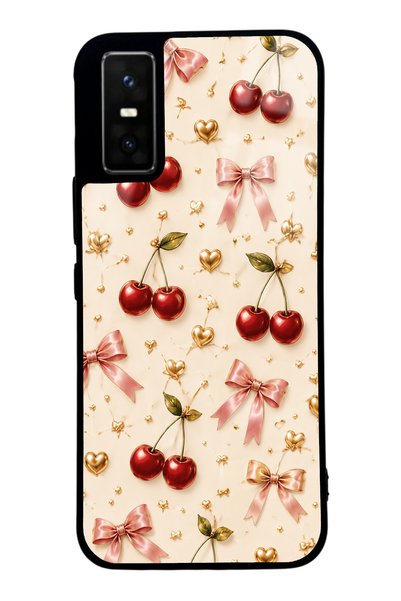 Spoyi Infinix Gt 30 Pro Cherry Ribbon Luxe Design Glossy Phone Case