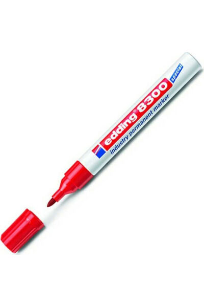 Edding 8300 Μόνιμος Μαρκαδόρος 4mm Κόκκινο