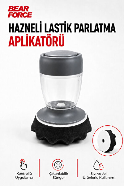 ROBEVE Bear Force Hazneli Lastik Parlatma Aplikatörü 80 ML | Süngerli Lastik ...