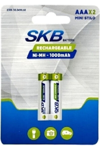 SKB Επαναφορτιζόμενη Μπαταρία C Ni-MH 1000mAh 1.2V 2 τεμάχια