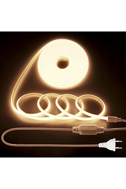 Cob Led Bandă LED 220V cu conectare directă, densitate mare, 3000K, impermeab...