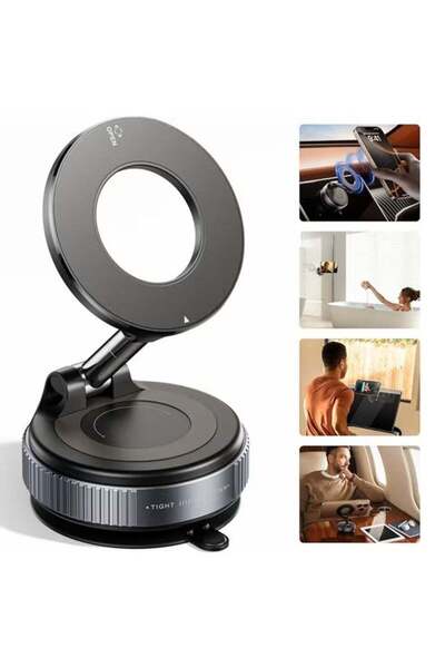 Generic K007 Strong Magnetic Car Phone Holder 360° Rotation | Strong Vacuum S...