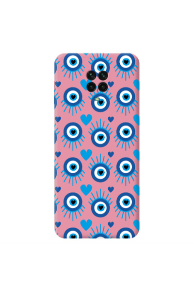 Other Xiaomi Redmi Note 9 Pro Heart Eye Pink Colored Silicone TPU Θήκη