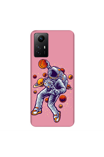 Other Xiaomi Redmi Note 12s Space Basketball Pink Colored Silicone TPU Θήκη