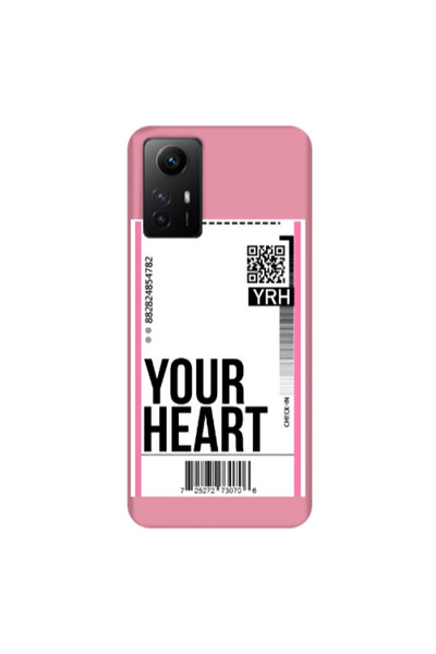 Other Xiaomi Redmi Note 12s Your Heart YRH Pink Colored Silicone TPU Θήκη