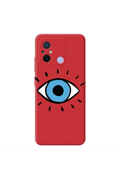 Other Xiaomi Redmi 12C Shining Eye Red Colored Silicone TPU Θήκη