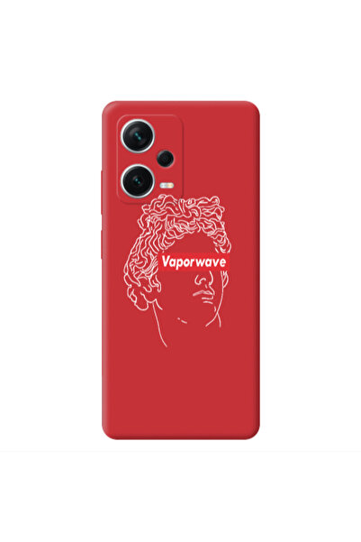 Other Xiaomi Poco X5 Vaporwave Red Colored Silicone TPU Θήκη