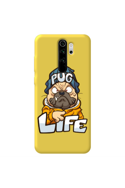 Other Xiaomi Redmi Note 8 Pro Pug Life 2 Yellow Colored Silicone TPU Θήκη