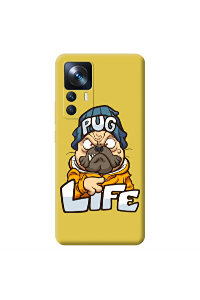 Other Xiaomi Mi 12T Pug Life 2 Yellow Colored Silicone TPU Θήκη