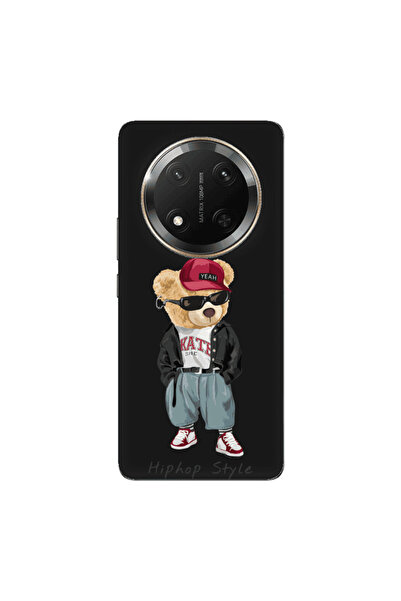 Other Honor Magic 7 Lite Hip hop style Black Colored Silicone TPU Θήκη