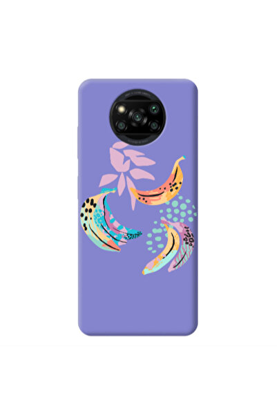 Other Xiaomi Poco X3 /X3 Pro Banana Purple Colored Silicone TPU Θήκη