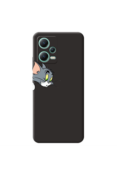 Other Xiaomi Redmi Note 12 Pro 5G Tom 1 Black Colored Silicone TPU Θήκη