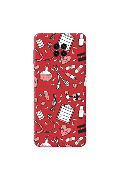 Other Xiaomi Redmi Note 9 Pro Laboratory Red Colored Silicone TPU Θήκη
