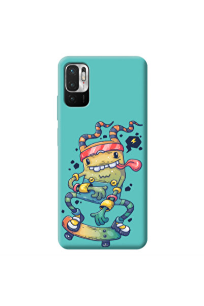 Other Xiaomi Redmi Note 10 Pro 5G Dangerous task Turquoise Colored Silicone T...