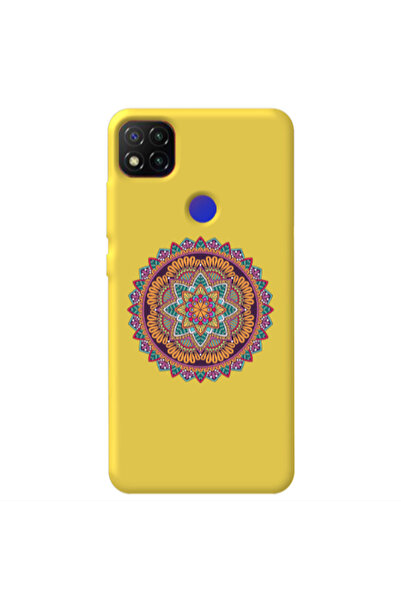 Other Xiaomi Redmi 9c Mandala D102 Yellow Colored Silicone TPU Θήκη
