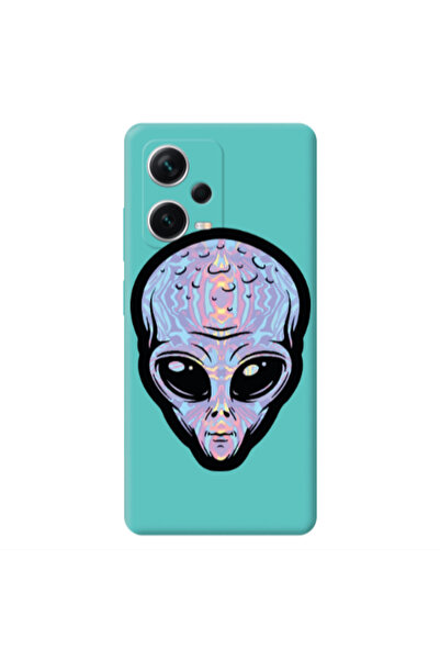 Other Xiaomi Poco X5 Alien Turquoise Colored Silicone TPU Θήκη