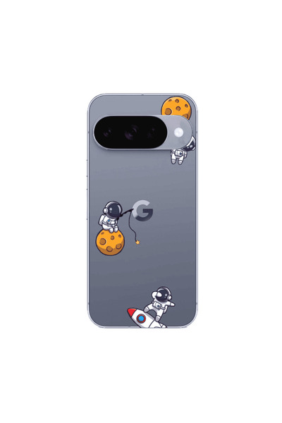 Other Google Pixel 10 Cute astronauts Transparent Silicone TPU Θήκη