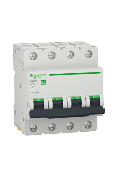 OEM Disjunctor electric modular Schneider Easy9 4P 20A 4,5kA, curba C