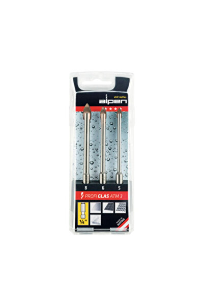 OEM Set burghie sticlă, porțelan și gresie/faianță Alpen Profi Glas Ø5-8 mm, ...