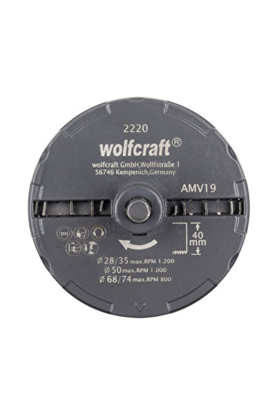 OEM Σετ τρυπανιών Wolfcraft για κέντρο, άνω και κάτω, Ø28-74 mm, 5 τεμάχια, μ...