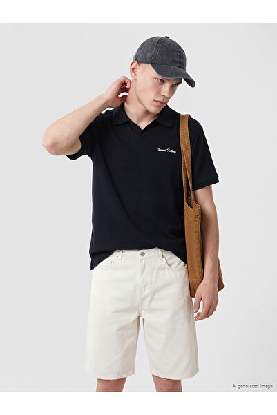 LC Waikiki Vizyon New Season Polo Collar Embroidered Men's T-Shirt