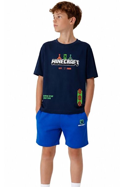 Mavi M6610494 Minecraft majica za dečake sa printom TAMNOMOŽDA