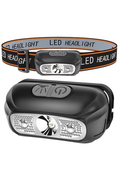 LEAN Lanternă frontală LED, 300-400 lumeni, Negru